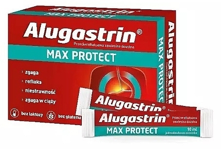 Supplement 'Alugastrin Max Protect', sachet - Urgo Alugastrin Max Protect — photo N1