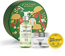 Fragrances, Perfumes, Cosmetics Set - L'Occitane Karite Face Kit (cr/50ml + miccel/wat/200ml + balm/15g)