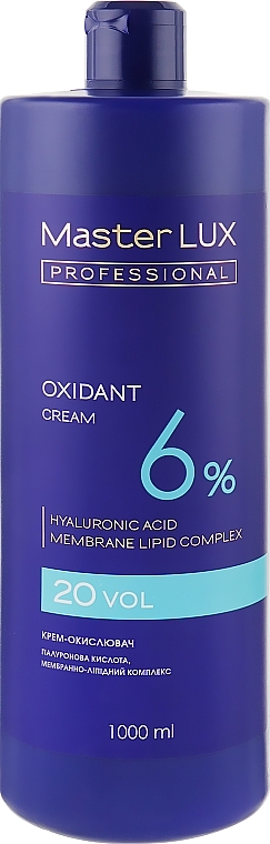 Oxidant Cream 6% - Master LUX Professional — photo N1