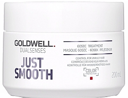 Intensive Unruly Hair Care - Goldwell Dualsenses Just Smooth 60sec Treatment — photo N1