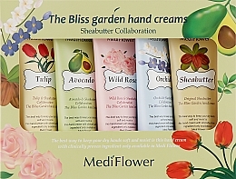 Fragrances, Perfumes, Cosmetics Set of Moisturizing Hand Creams with Floral Extracts, 5 products - Medi Flower The Bliss Garden Hand Creams