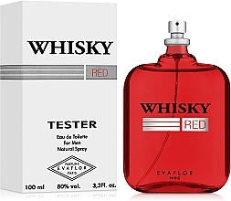 Evaflor Whisky Red For Men - Eau de Toilette (tester without cap) — photo N2