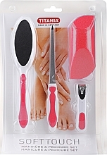 Makeup Set, pink - Titania Softtouch Manicure & Pedicure Set — photo N2