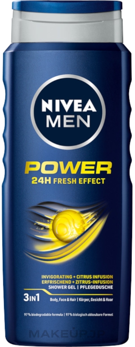 Shower Gel "Power Fresh" - NIVEA Power Fresh — photo 500 ml