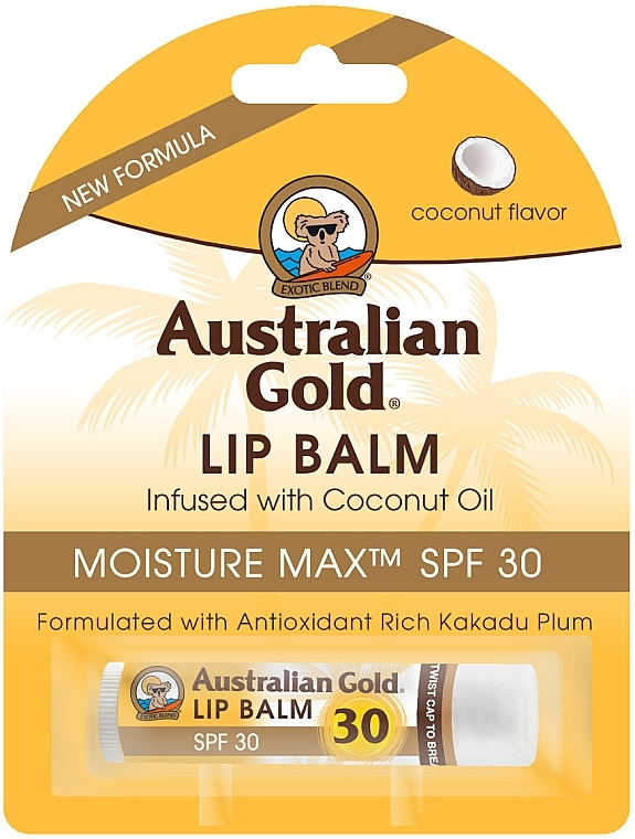 Lip Balm "Coconut" - Australian Gold Lip Balm Infused With Coconut Oil SPF 30 — photo N1