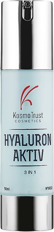 Light Nourishing Face Cream with Three Types of Hyaluronic Acid - KosmoTrust Cosmetics Hyaluron Aktiv 3 In 1 — photo N1