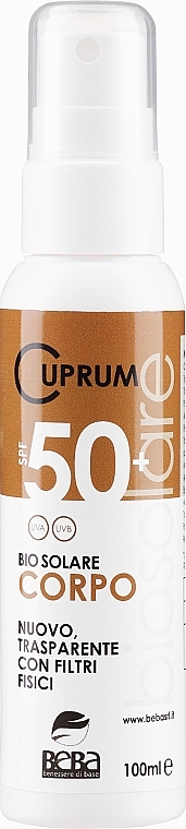 Body Sun Spray - Beba Cuprum Line SPF50 — photo N3