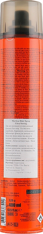 No Gas Hair Spray - Morfose Ultra Strong No Gas Hairspray — photo N2