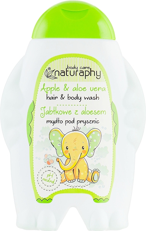 Shower Gel-Shampoo "Apple & Aloe Vera" - Naturaphy — photo N1