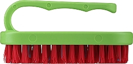 Fragrances, Perfumes, Cosmetics Small Hand & Nail Brush, green with red bristles - LULA