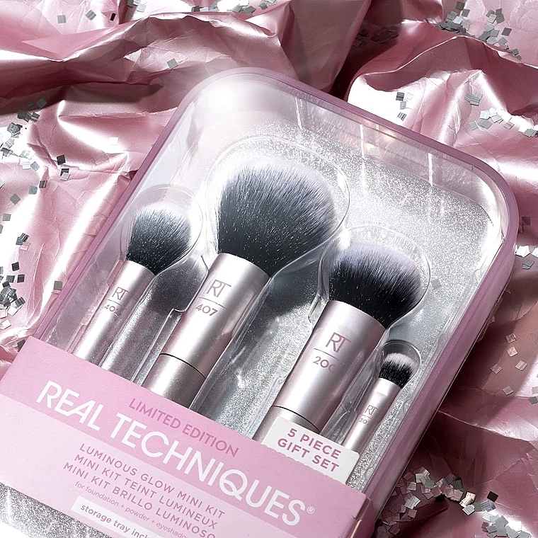 Mini Makeup Brush Set - Real Techniques Luminous Glow Mini Kit — photo N5