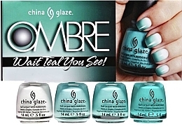 Fragrances, Perfumes, Cosmetics Nail Polish Set - China Glaze Ombre Wait Teal You See!