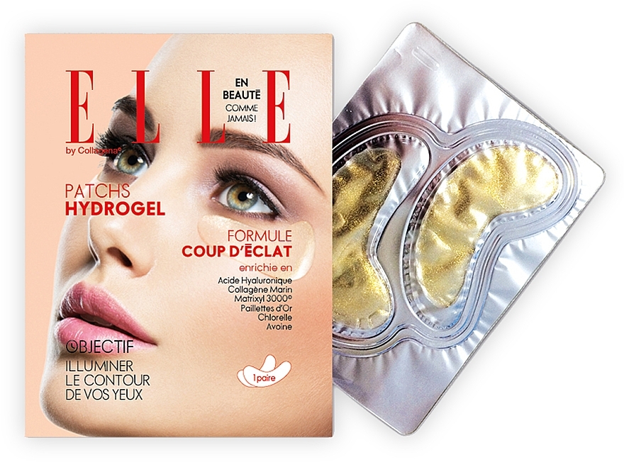 Anti Dark Circles & Puffiness Hydrogel Patch - Elle By Collagena Illuminate Your Eye Contour Hydrogel Patches — photo N1