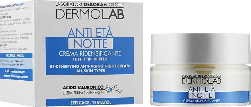 Revitalizing Anti-Aging Night Face Cream - Deborah Milano Dermolab Re-Densifying Anti-Aging Night Cream — photo N2