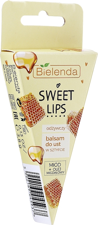 Nourishing Honey & Almond Oil Lip Balm - Bielenda Sweet Lips Nourishing Lip Balm — photo N2
