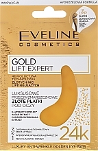 Eye Patches - Eveline Cosmetics Gold Lift Expert Luxury Antiwrinkle Golden Eye Pads — photo N1