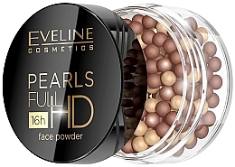 Fragrances, Perfumes, Cosmetics Face Bronzing Pearl Powder - Eveline Cosmetics Pearls Full HD 16h Face Powder