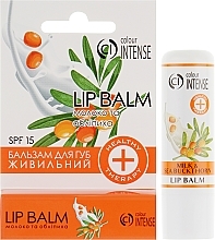 Fragrances, Perfumes, Cosmetics Nourishing Lip Balm "Milk & Sea Buckthorn" - Colour Intense Milk and Sea Backtorn Lip Balm