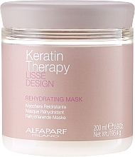 Hair Mask, Moisturizing - Alfaparf Lisse Design Keratin Therapy Rehydrating Mask — photo N4