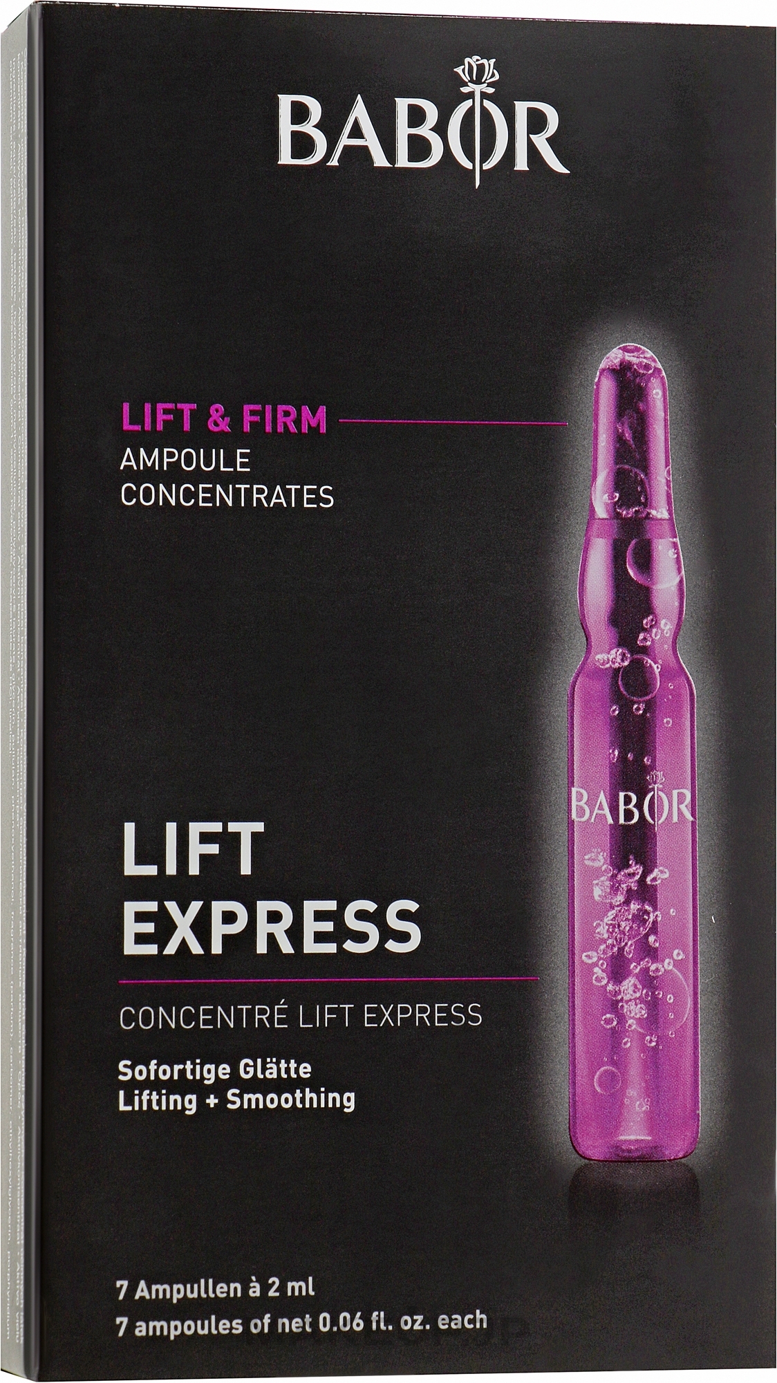 Face Ampoule "Express Lifting" - Babor Ampoule Concentrates Lift Express — photo 7 x 2 ml