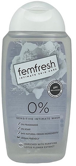 親密な衛生のためのジェル - Femfresh 0% Sensitive Intimate Wash — photo N1