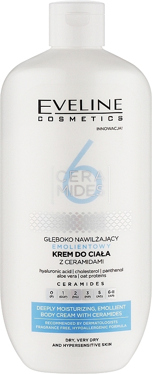 Body Cream - Eveline Cosmetics 6 Ceramides Deeply Moisturizing Body Cream — photo N1