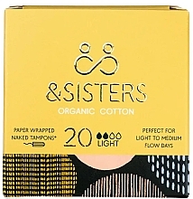 Fragrances, Perfumes, Cosmetics Tampons, 20 pcs - &Sisters Naked Tampons Light