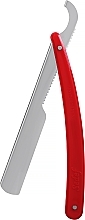 Fragrances, Perfumes, Cosmetics Plastic Handle Straight Razor, red - Pearl Plastic Handle Straight Razor