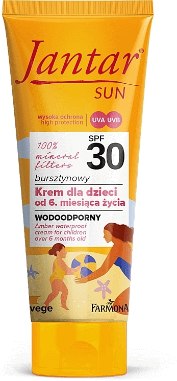 Amber Body Protection Cream for Kids - Farmona Jantar Sun SPF 30  — photo N1