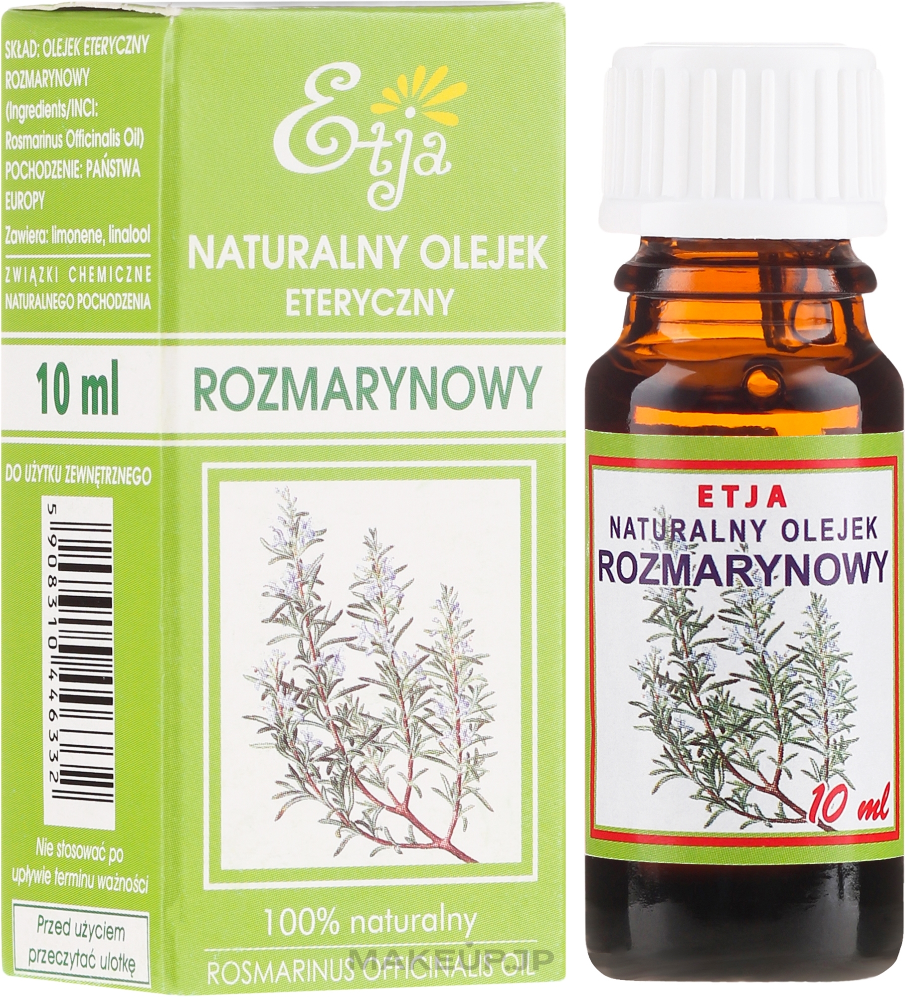 Rosemary Natural Essential Oil - Etja Natural Essential Oil — photo 10 ml