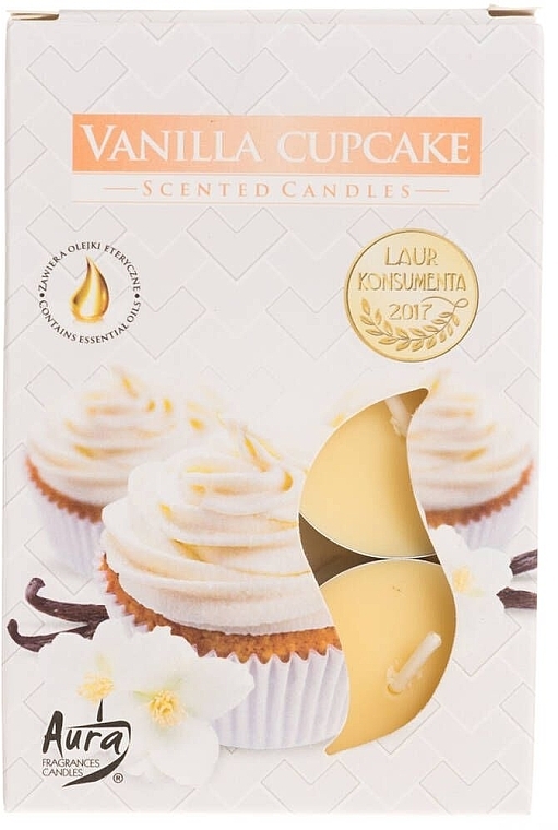 Vanilla Cupcake Tealight Set - Bispol Vanilla Cupcake Scented Candles — photo N1