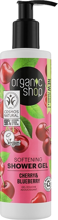 Cherry & Blueberry Shower Gel - Organic Shop Shower Gel — photo N1