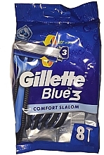 Disposable Razor Set - Gillette Blue 3 Comfort Slalom — photo N1
