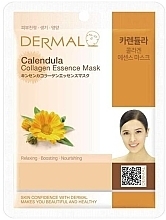 Fragrances, Perfumes, Cosmetics Collagen Sheet Face Mask with Calendula - Dermal Calendula Collagen Essence Mask