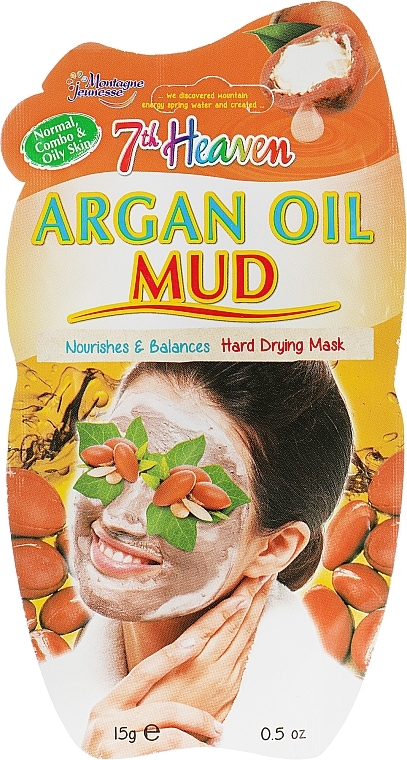 Mud Mask - 7th Heaven 24H Argan Oil Mud Mask — photo N1