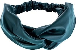 Fragrances, Perfumes, Cosmetics Headband "Faux Leather Twist", emerald - MAKEUP Hair Accessories