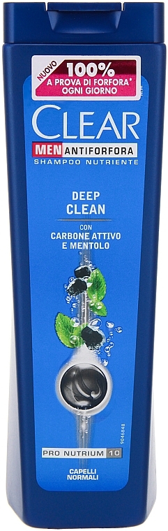 Men Anti-Dandruff Shampoo 2in1 with Charcoal & Mint "Deep Cleansing" - Clear Vita Abe — photo N2