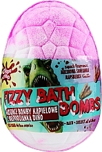 Dino Bath Bomb with Surprise, pink with raspberry scent - Chlapu Chlap Dino Raspberry Cream Fizzy Bath Bombs — photo N1