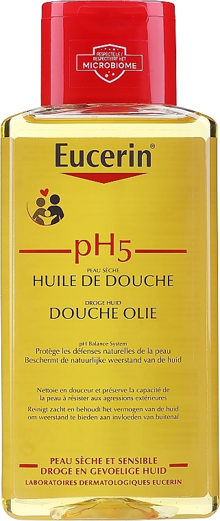 Shower Oil for Dry & Sensitive Skin - Eucerin pH5 Shower Oil — photo N1