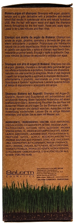 Argan Oil Shampoo - Salerm Biokera Argan Champoo — photo N6