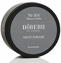 Hair Pomade - Noberu Of Sweden No 104 Tobacco Vanilla Shine Pomade — photo N5