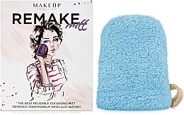 Makeup Remover Glove, turquoise "ReMake" - MAKEUP — photo N1