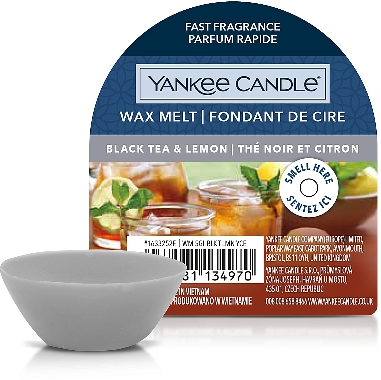 Scented Wax Melts - Yankee Candle Wax Melt Black Tea & Lemon — photo N1