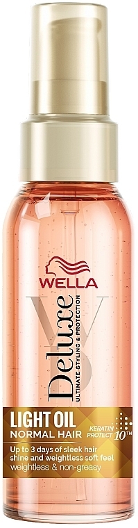 Styling Oil for Normal Hair - Wella Deluxe Light Oil Normal Hair — photo N1