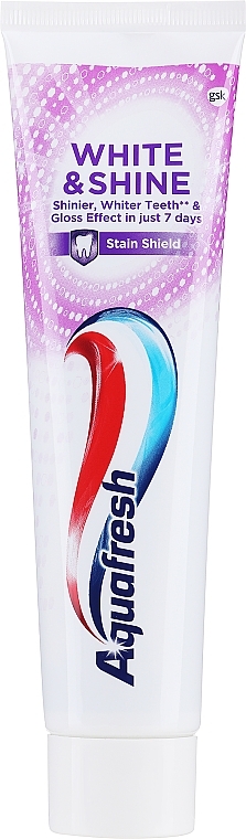 Whitening Toothpaste - Aquafresh White & Shine Whitening Toothpaste — photo N2