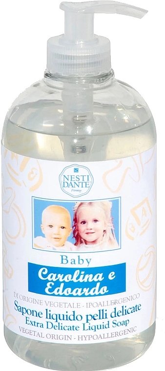 Liquid Soap "Carolina & Edoardo" - Nesti Dante Carolina & Edoardo Extra Delicate Baby Liquid Soap — photo N1