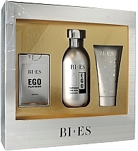 Fragrances, Perfumes, Cosmetics Bi-Es Ego Platinum - Set (edt/100ml + edp/15ml + sh/gel/50ml)