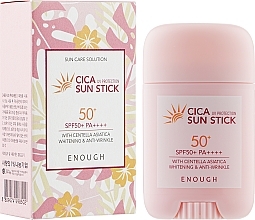 Fragrances, Perfumes, Cosmetics Centella Sunscreen Stick - Enough Cica Sun Stick SPF50+/PA++++