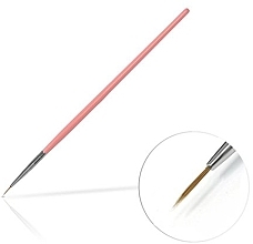 Nail Art Brush, 6 mm Pink - Silcare Brush 0 — photo N1