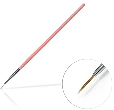 Fragrances, Perfumes, Cosmetics Nail Art Brush, 6 mm Pink - Silcare Brush 0